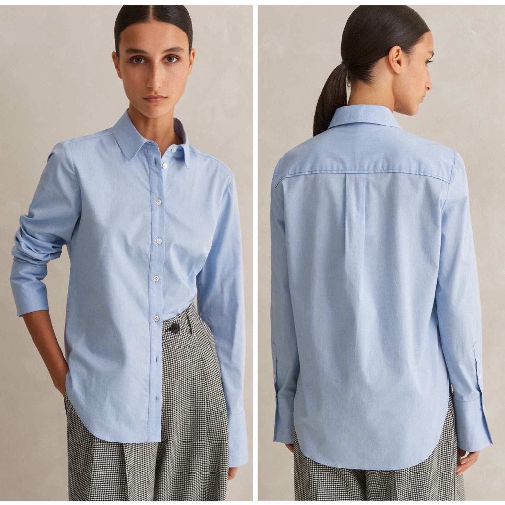 Me+Me Cotton Forever Button Down Shirt New